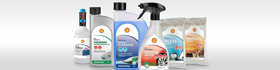 The Shell car care range - fast and reliable